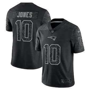 mens nike mac jones black new england patriots rflctv limit